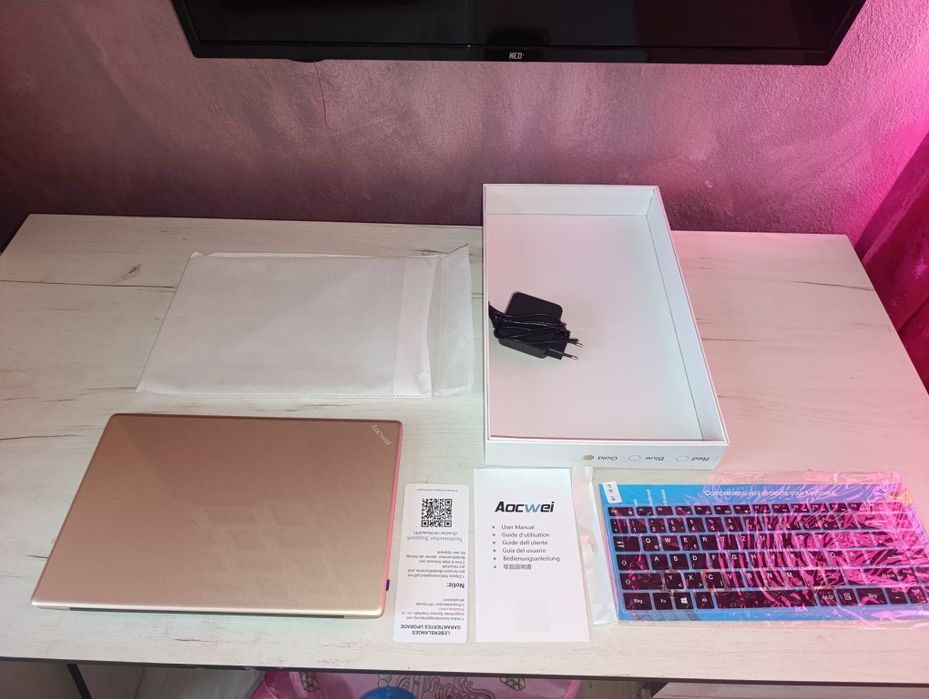 Aocwei A5 14-инчов лаптоп 6GB DDR4, 256GB SSD, 1TB Expand, Celeron N40