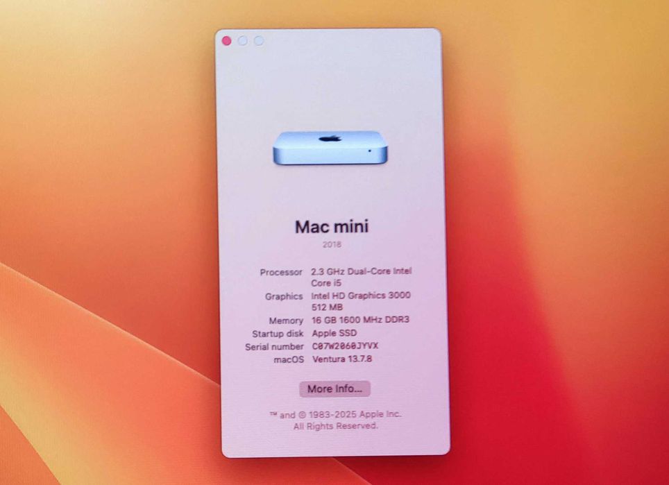Mac Mini A1347 16GB RAM 240GB SSD i5 комплект Magic Mouse и клавиатура