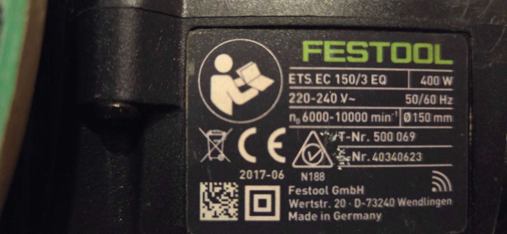 Masina de slefuit Festool Slefuitor cu excentric ETS EC 150 5 EQ-Plus