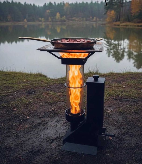 Печка на пелети без Дим