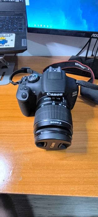 Aparat foto DSLR Canon EOS 2000D,24.1 MP, Negru + Obiectiv EF-S 18-55mm