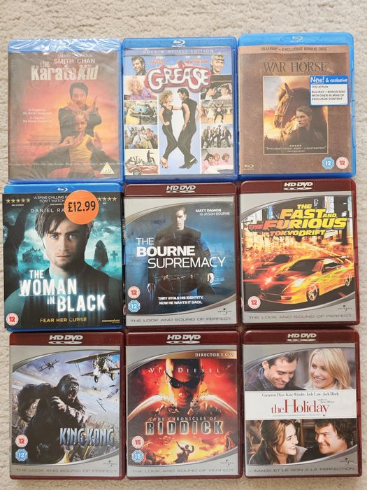 Оригинални Blu-Ray  и DVD от лична колекция на Английски език
