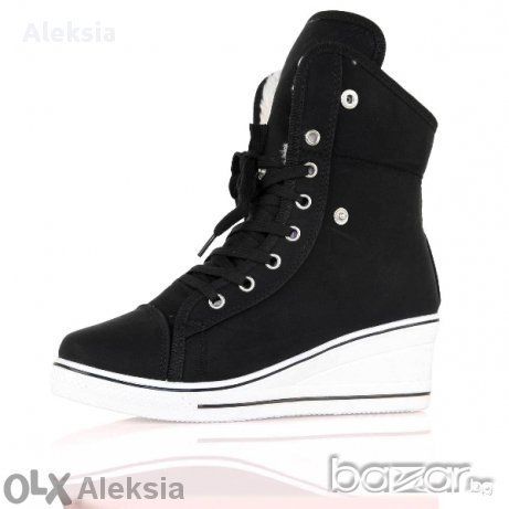 Чисто Нови уникални зимни кецове платформи в два цвята н.37