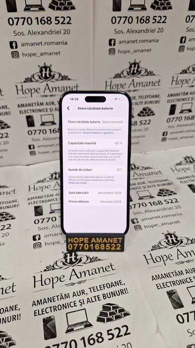 Hope Amanet P1/ iPhone 16 128 gb 92% #40194