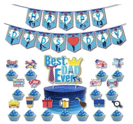 Парти комплект Super Dad за Ден на бащата, парти декорации