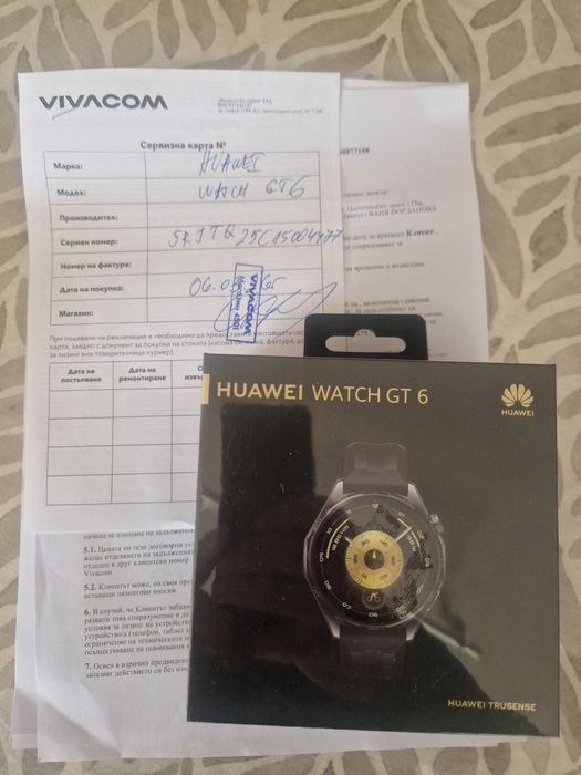Смарт часовник Huawei GT6.гаранция