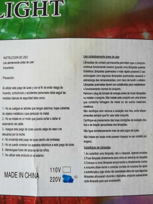 Furtun luminos 10 metri cu beculete