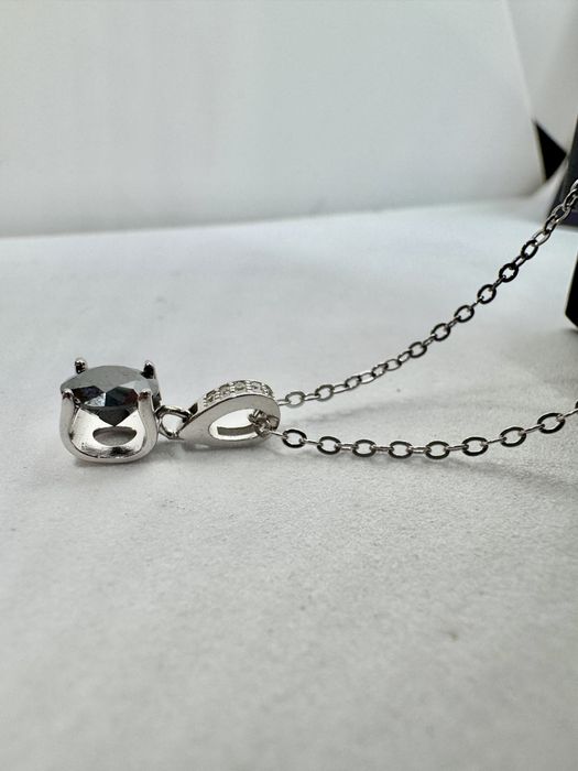 Сребърно колие с мойсанит (Диамант) 1 карат