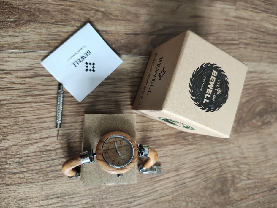 Ceas de mana lemn femei - BE WELL - nou, nepurtat