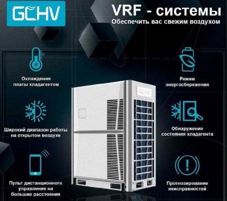 ремонт Чиллер и хлодилник камера и систем VRF, VRV,  Фанкойл