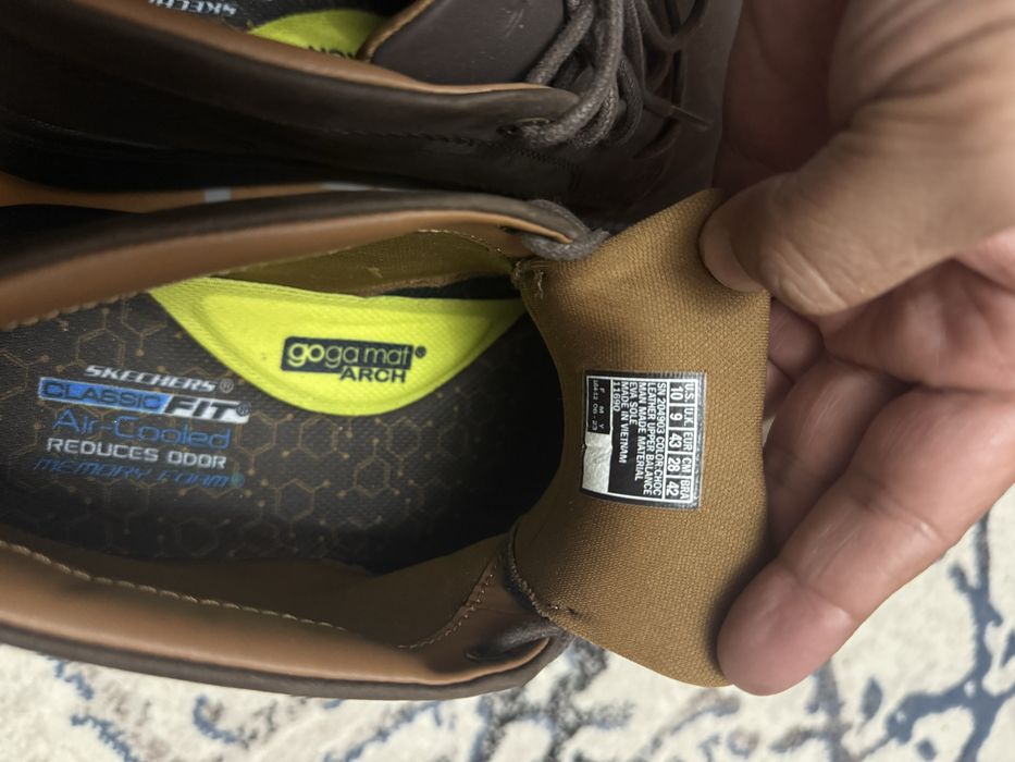 Мужские ботинки Скечерс из натурального нубука