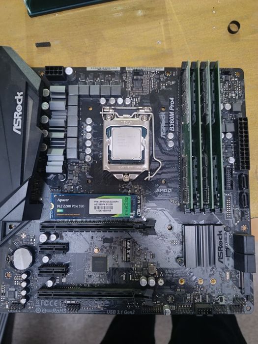 Мат плата+ процессор+ОЗУ 32гб+rtx3050+ssd m2 512