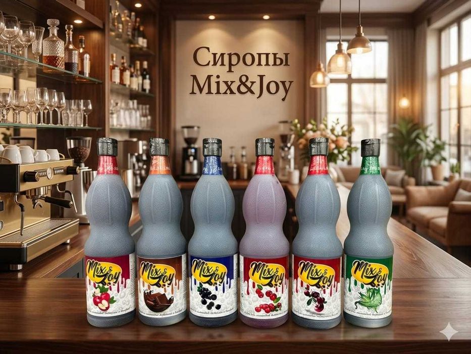 Сиропы Mix&Joy. Производство Казахстан.Огромный выбор вкусов .