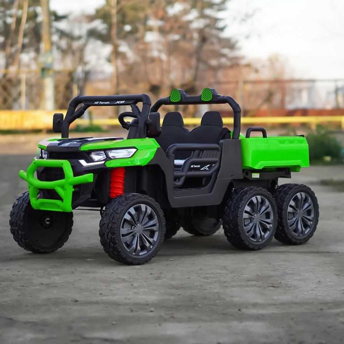 UTV electric pentru 2 copii Kinderauto X-Force 4x75W 24V Green