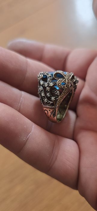 Inel aur topaz și diamante okazie