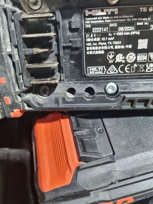 Rotopercutor SDS Plus Hilti TE6 22 Nuron
