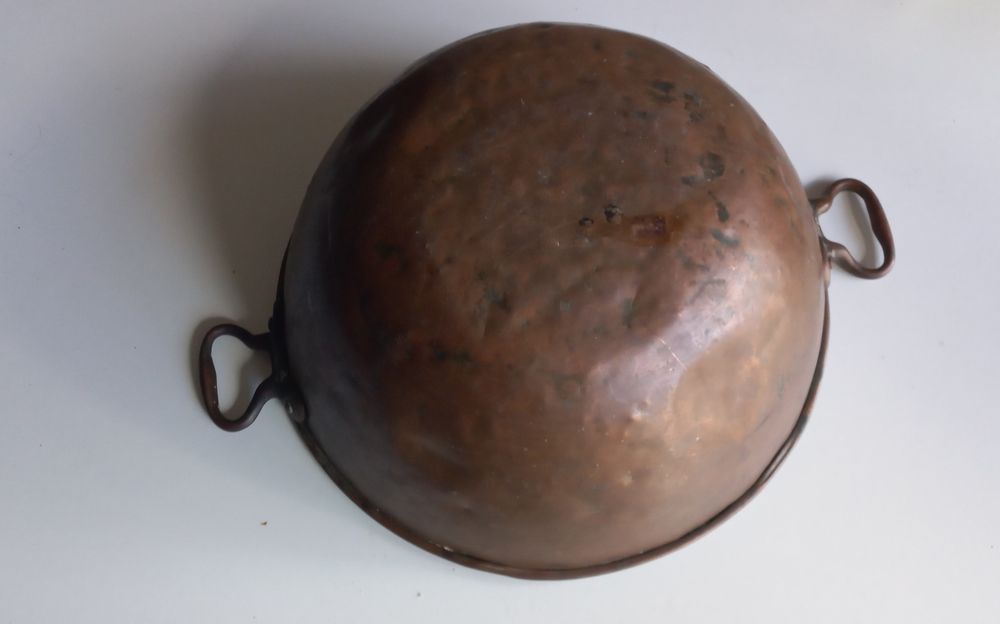 Ceaun mare  vintage din cupru