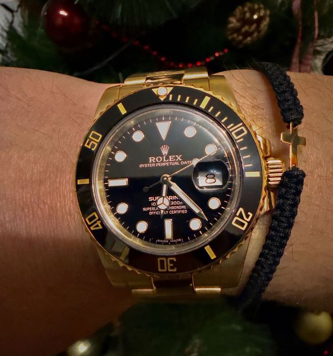 Rolex submariner yellow gold 40mm