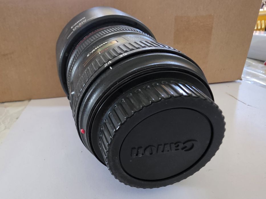 Obiective Canon 24-70mm f/4 și 70-300mm. Stabilire obiectiv nano Canon.