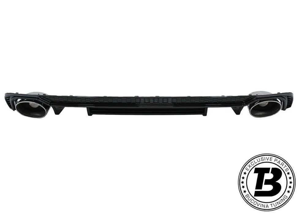 Difuzor Bara Spate cu Ornamente compatibil cu Audi A4 B9 RS4 Design