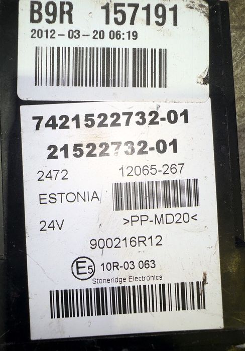 20739680 Unitatea de control a cutiei de viteze STONERIDGE ELECTRONICS B6, B7, B9, B10, B12 bus (1978-2011) VOLVO