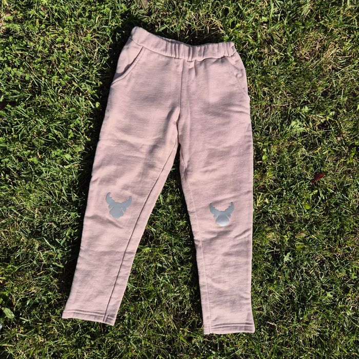 Pantaloni WHEAT 7 ani-lână merions si bumbac organic, decorați cu reni