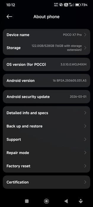 Telefon mobil Poco X7 Pro, 12GB RAM, 512GB, 5G, Black