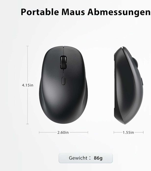 Безжична клавиатура и мишка за компютър, лаптоп и телефон