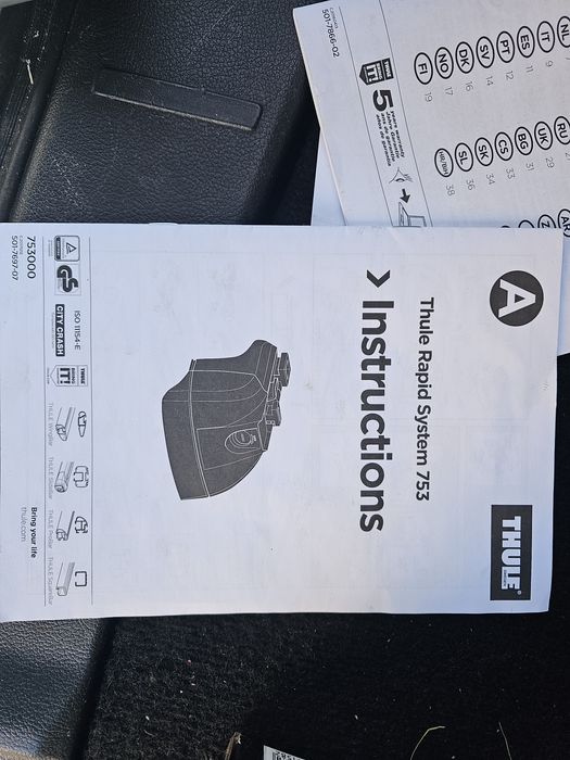 Bare transversale Thule Wing Bar Evo 120 cm pentru puncte fixe