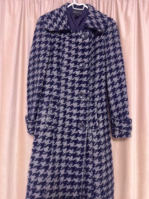 Palton dama model pepit gri/negru