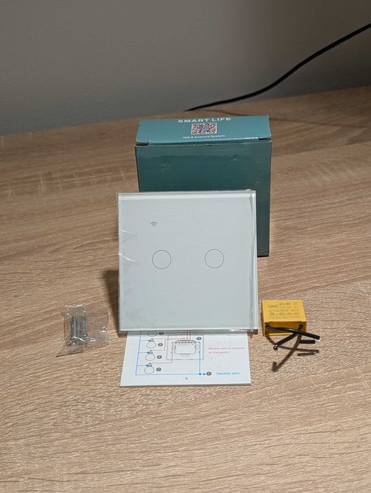 Intrerupătoare Smart Duble Compatibile Alexa & Google Assistant