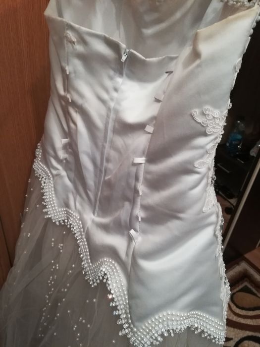 Rochie de mireasa Prințesă cu swarovski și perlute