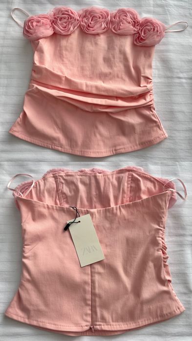 Zara бюстие S-M размер/Дамски корсети Topshop S-M размер/Ralph Lauren тениска размер M