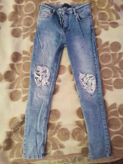 Дамски сини дънки