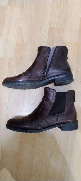 Botine piele maro Benvenutti mărimea 38