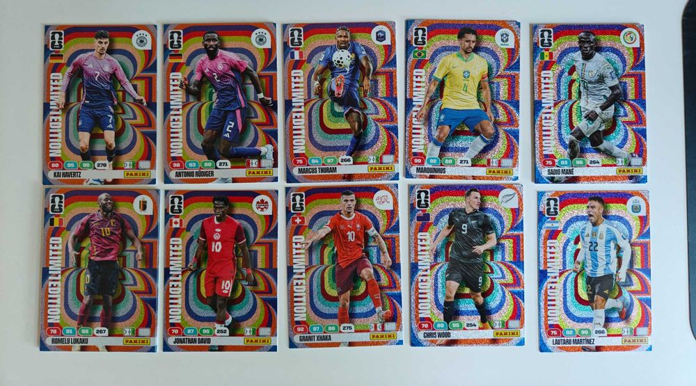 Panini limited edition карти WC26