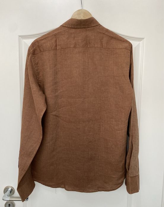 Camasa Canali 100% Linen | Țesatura Carlo Biassetti