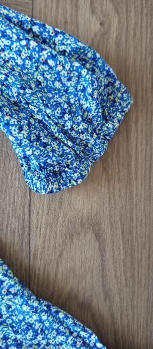 Дамска синя риза  на цветя Marks & Spencer (M&S Collection) / Размер UK 10 (S/M)