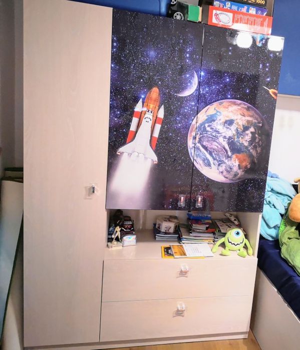 Dormitor pentru copii cu print