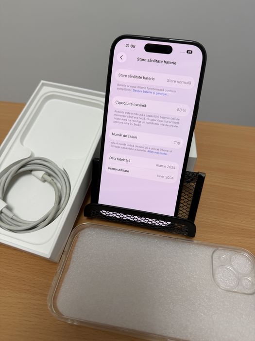iPhone 15, full box, ca nou