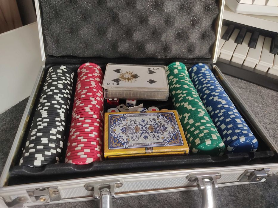 Покерный набор в алюминиевом кейсе