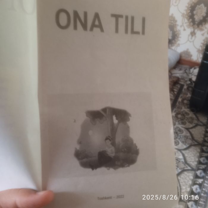 Oltinchi sinf ona tili 2022 yil chiqqan kitob
