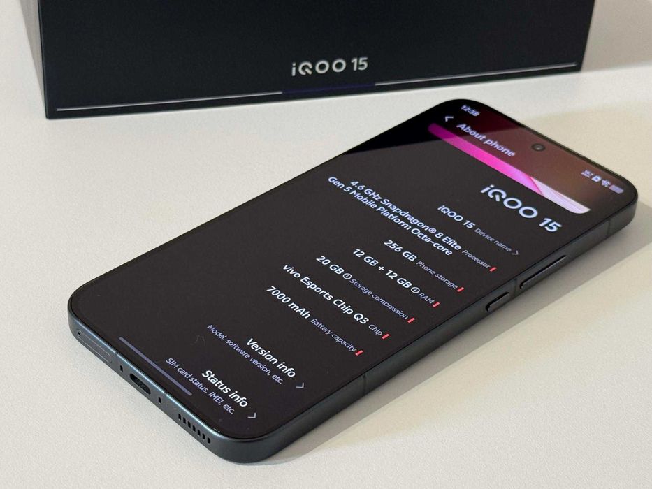 Бартер! НОВ! iQOO 15 Alpha (Черен) Elite Gen 5 / 7000mAh