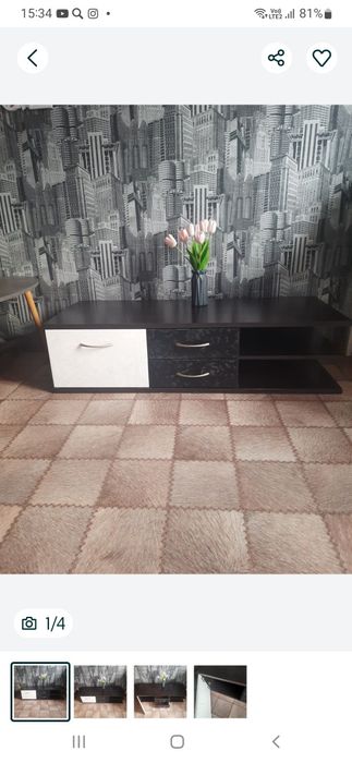 Тумба черная как новая