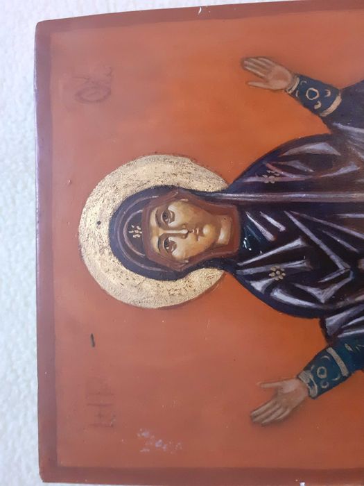 icoana Maica Domnului Fecioara Maria 16/30 cm pictura pe lemn