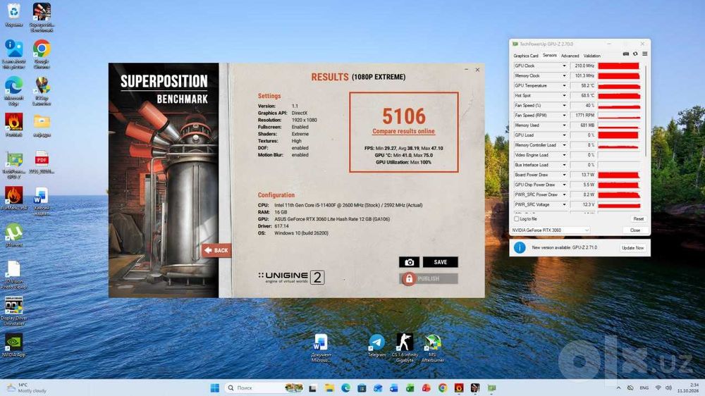 Videokarta ASUS RTX 3060 Phoenix V2
