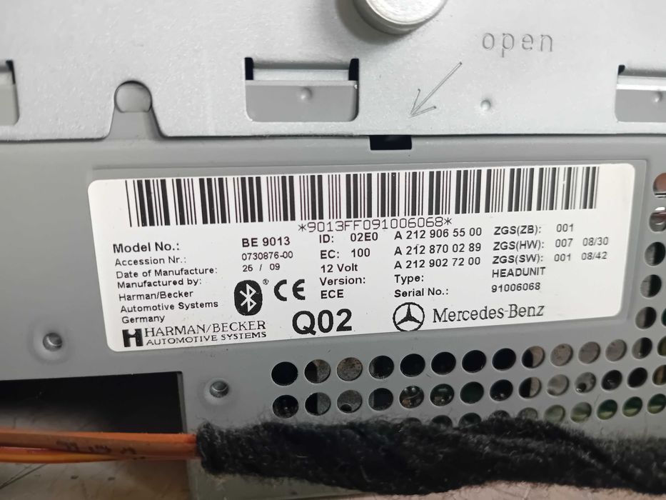 Radio Cd Mercedes E Class W212 Cod A2129065500 An 2009-2012