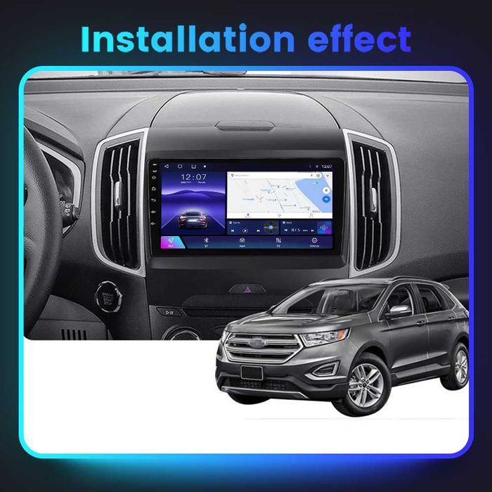 Navigatie Android 14 Ford EDGE 2015 - 2018  1/8 Gb Waze CarPlay CAMERA