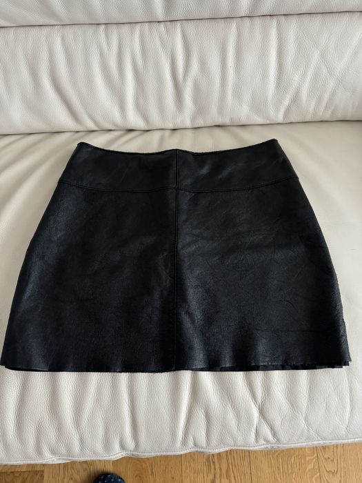 Fusta scurta piele- S