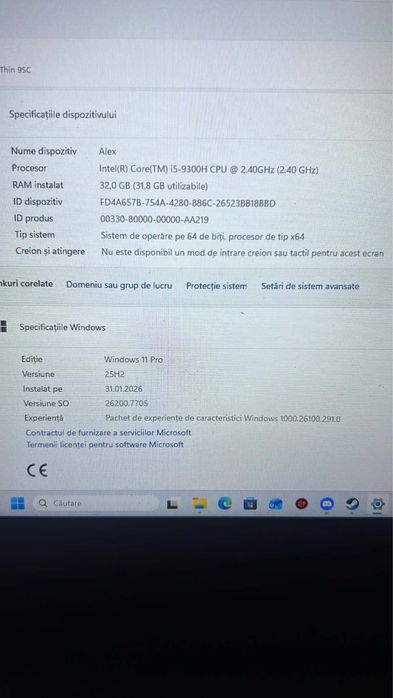 Laptop Msi in stare buna
